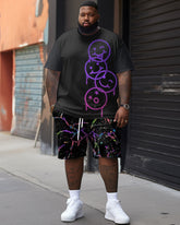 Phantom Smiley Print Large Men's Suit